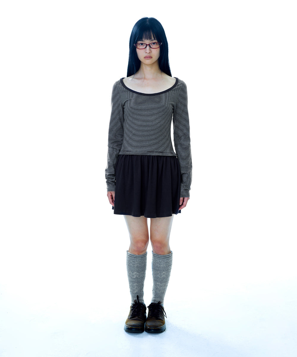 Coyseio - Coy Stripe Dress (Brown) product image 12 | TRAB K-Fashion Australia