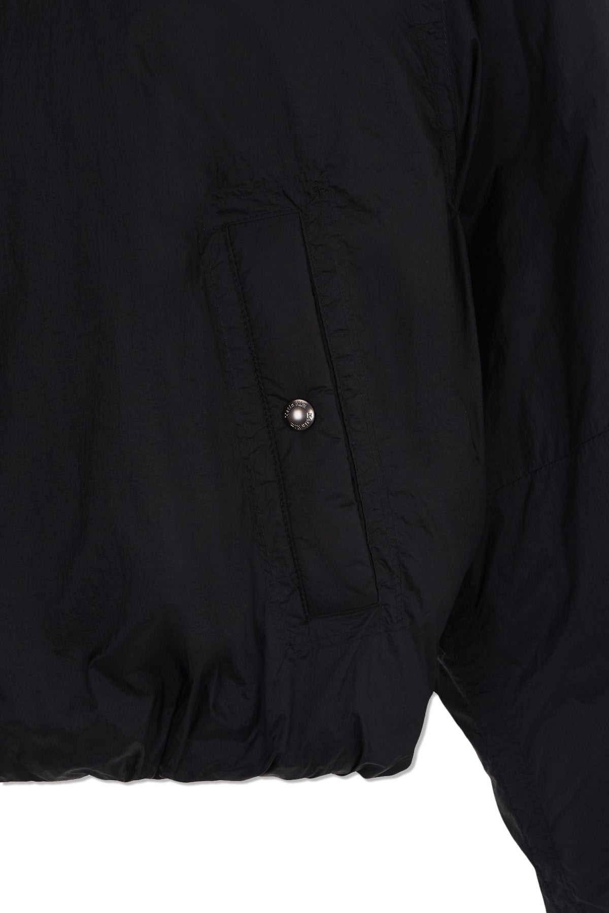 Matin Kim - Back Logo Hoody Short Down Jumper (Black) product image 5 | TRAB K-Fashion Australia