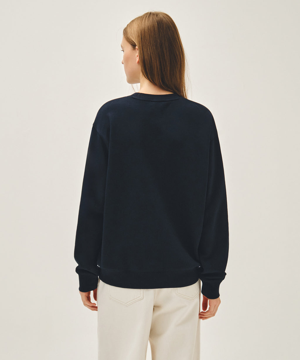 Marithe & Francois Girbaud - Lemon Classic Logo Sweatshirt (Navy) product image 2 | TRAB K-Fashion Australia