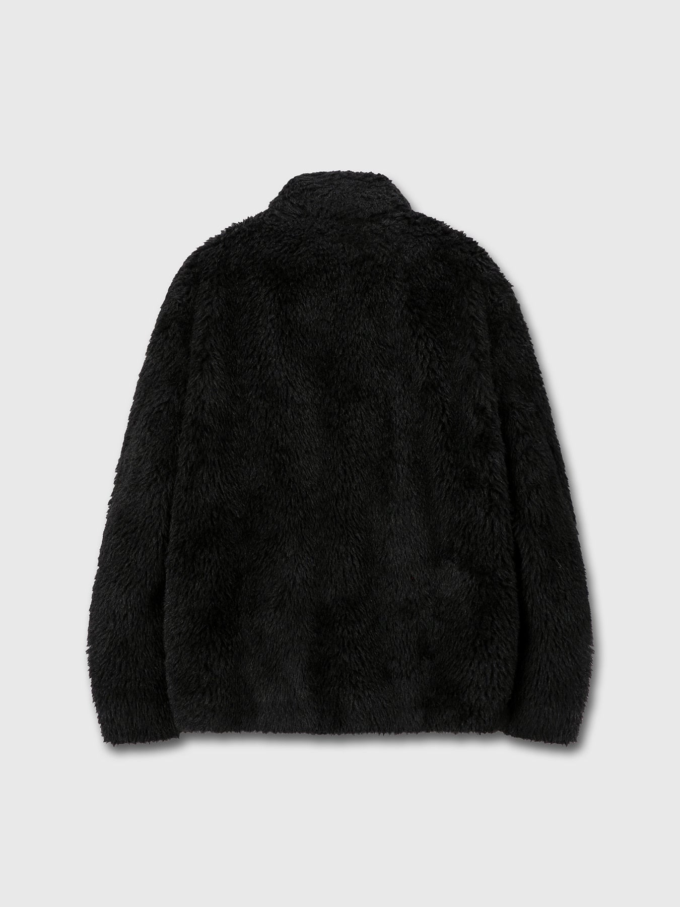 Tonywack - Wool Shaggy Fur Zippered Jacket (Black) product image 10 | TRAB K-Fashion Australia