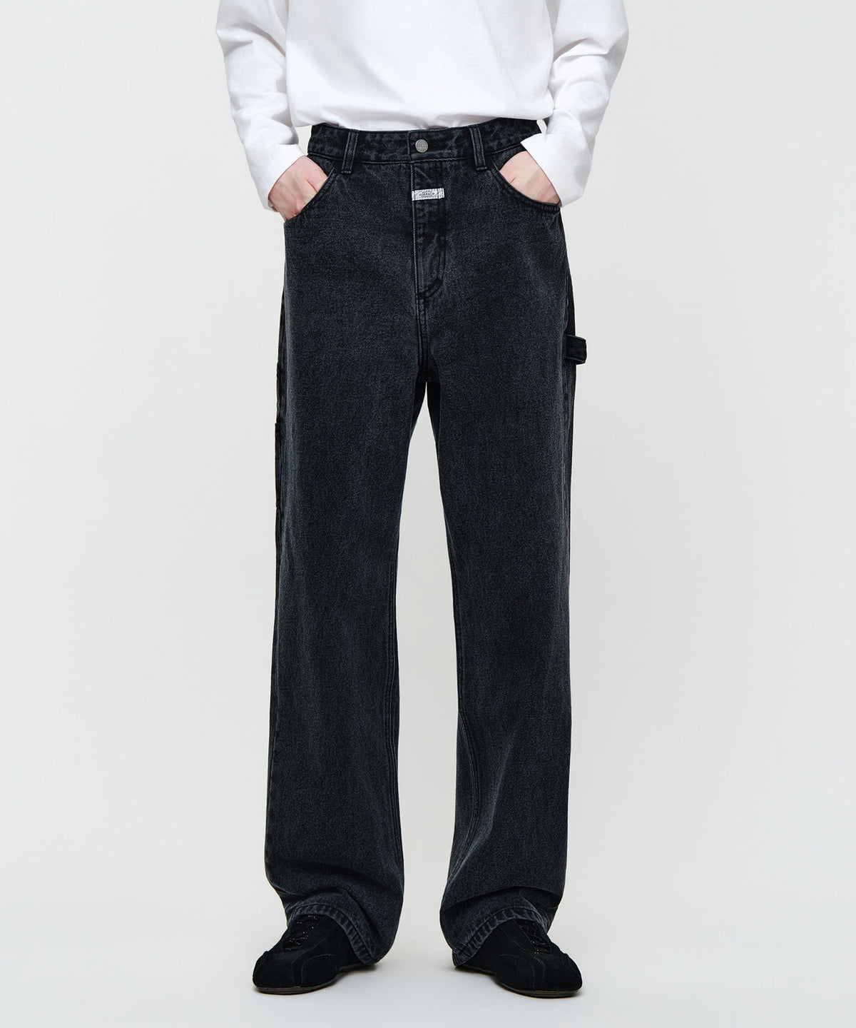 Marithe & Francois Girbaud - Loose Baggy Denim Pants (Black) product image 1 | TRAB K-Fashion Australia