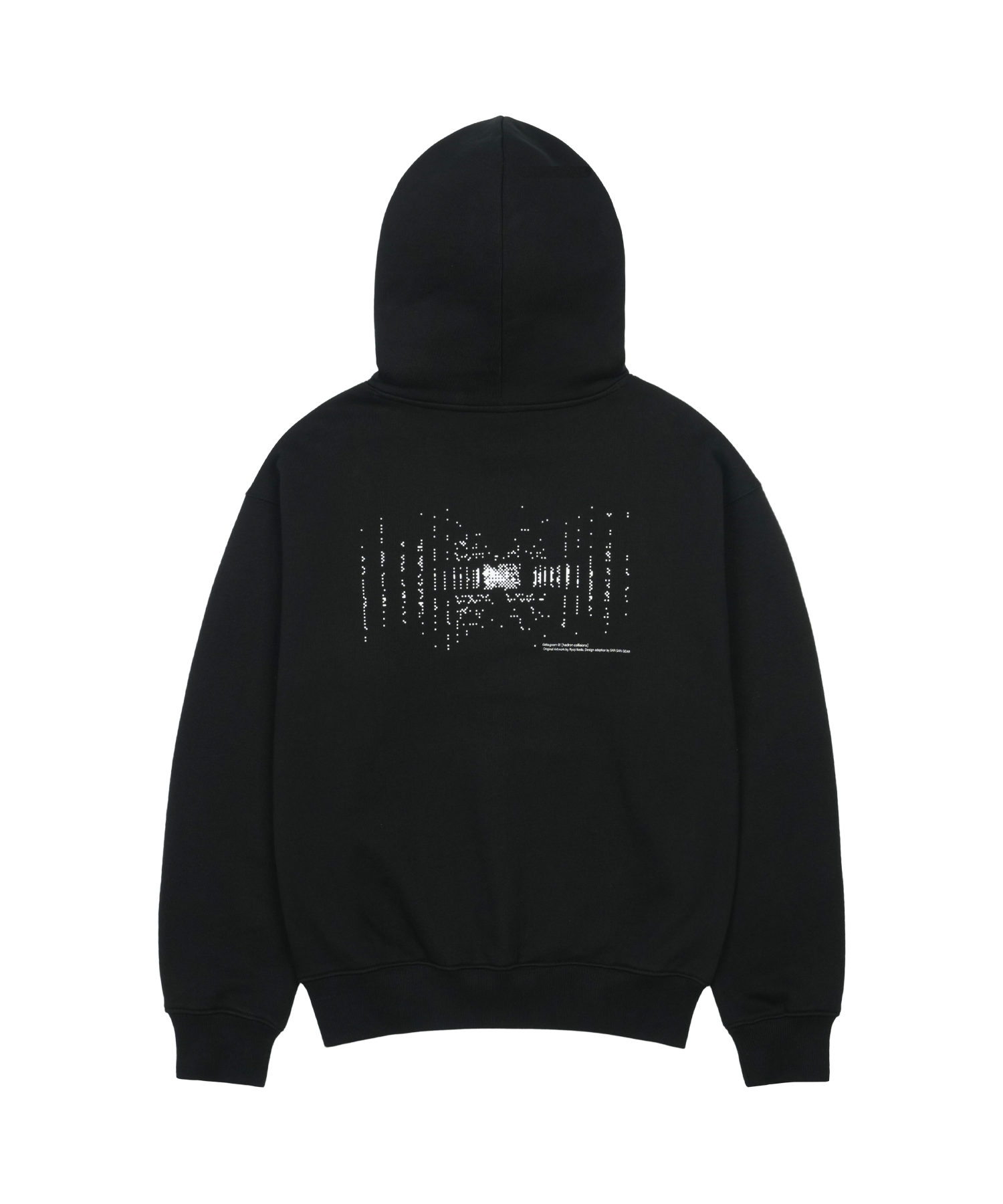 San San Gear - San San Gear X Ryoji Ikeda Hoodie (Black) product image 2 | TRAB K-Fashion Australia