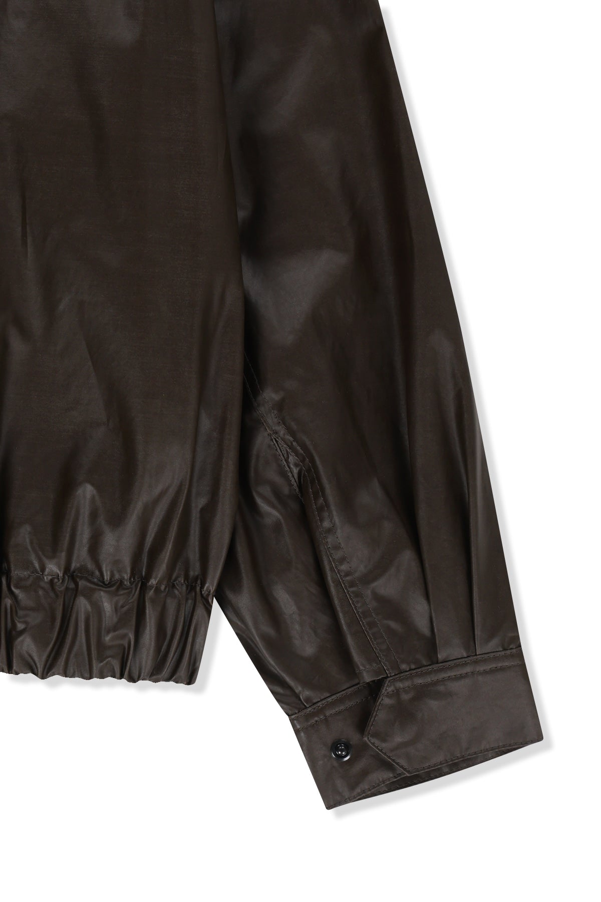 Matin Kim - Waxed High Neck Jumper (Brown) product image 6 | TRAB K-Fashion Australia