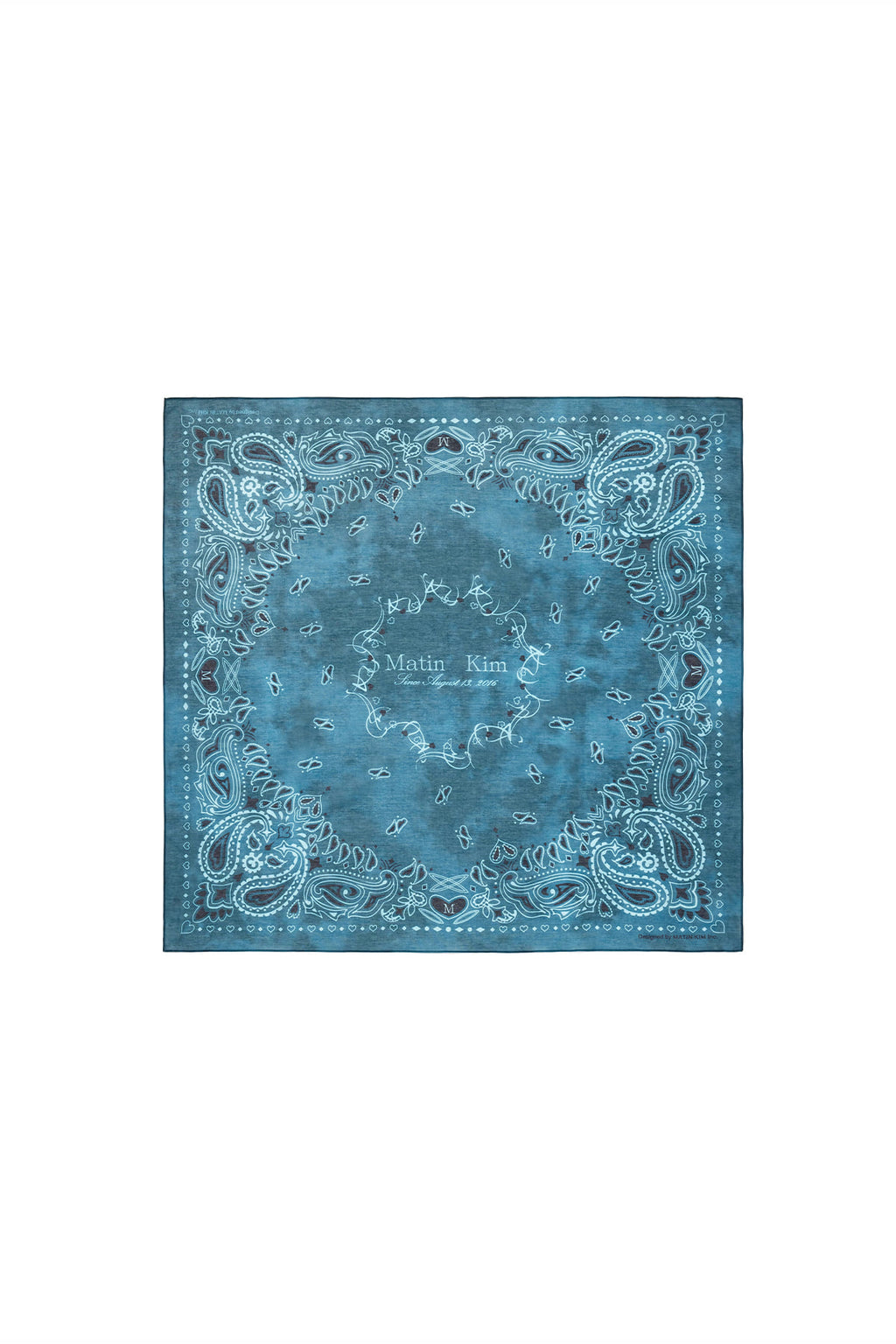 Matin Kim - Matin Vintage Printed Bandana (Navy) product image 1 | TRAB K-Fashion Australia