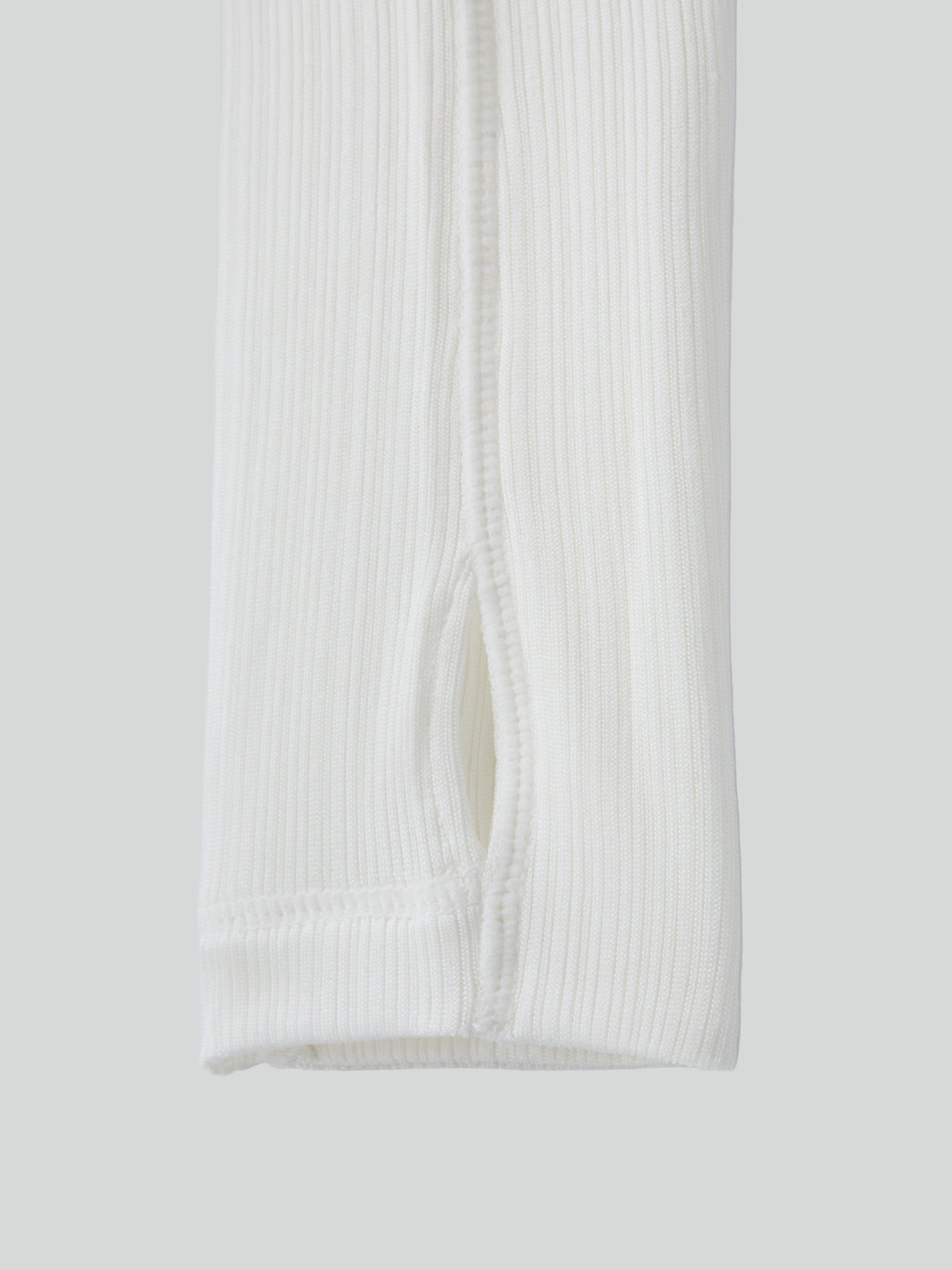 Recto - Sheer Jersey Fitted Zip Hoodie (Ivory) product image 9 | TRAB K-Fashion Australia