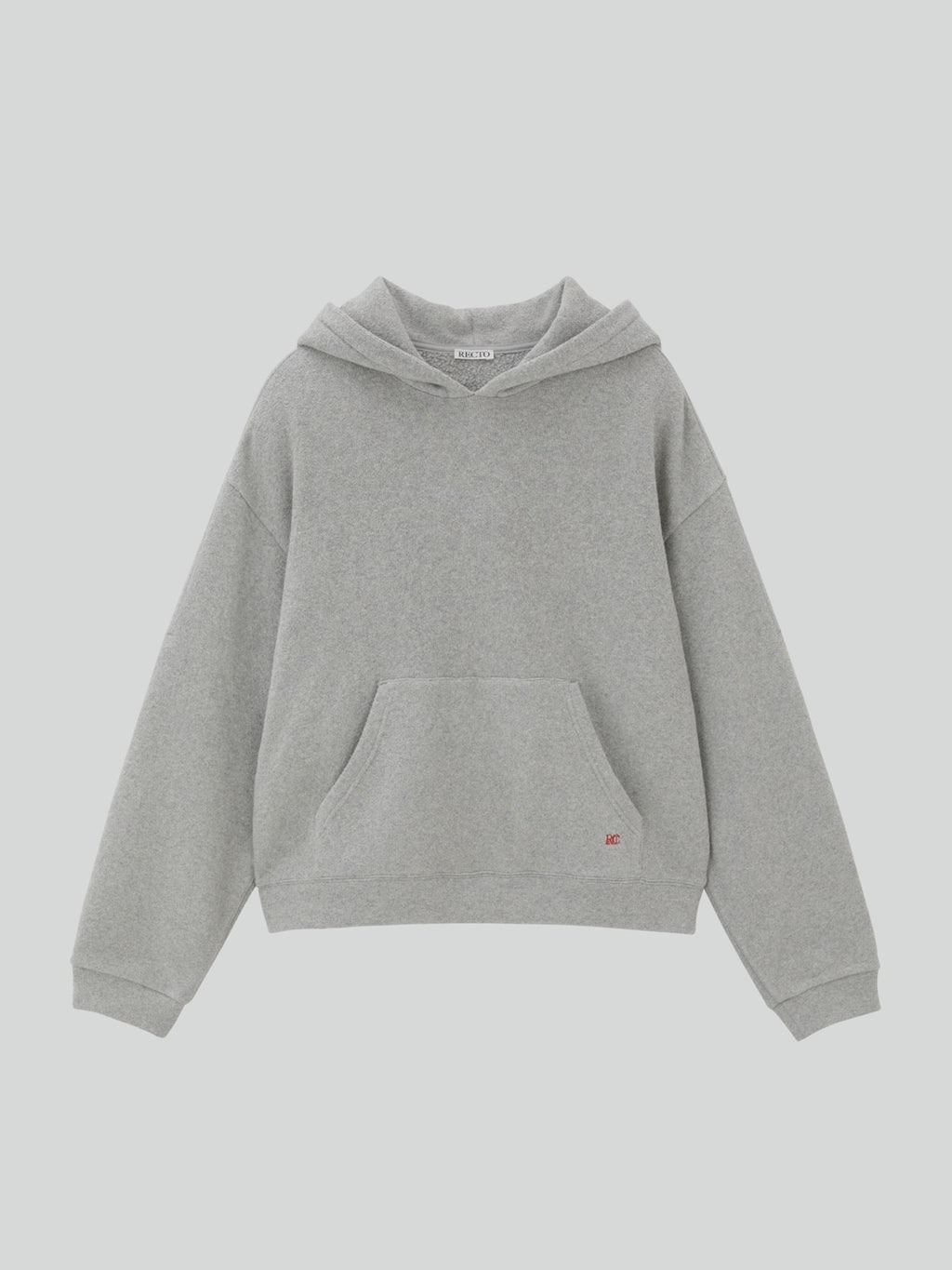 Recto - Mens Rc Embroidered Hoodie (Melange Grey) product image 1 | TRAB K-Fashion Australia