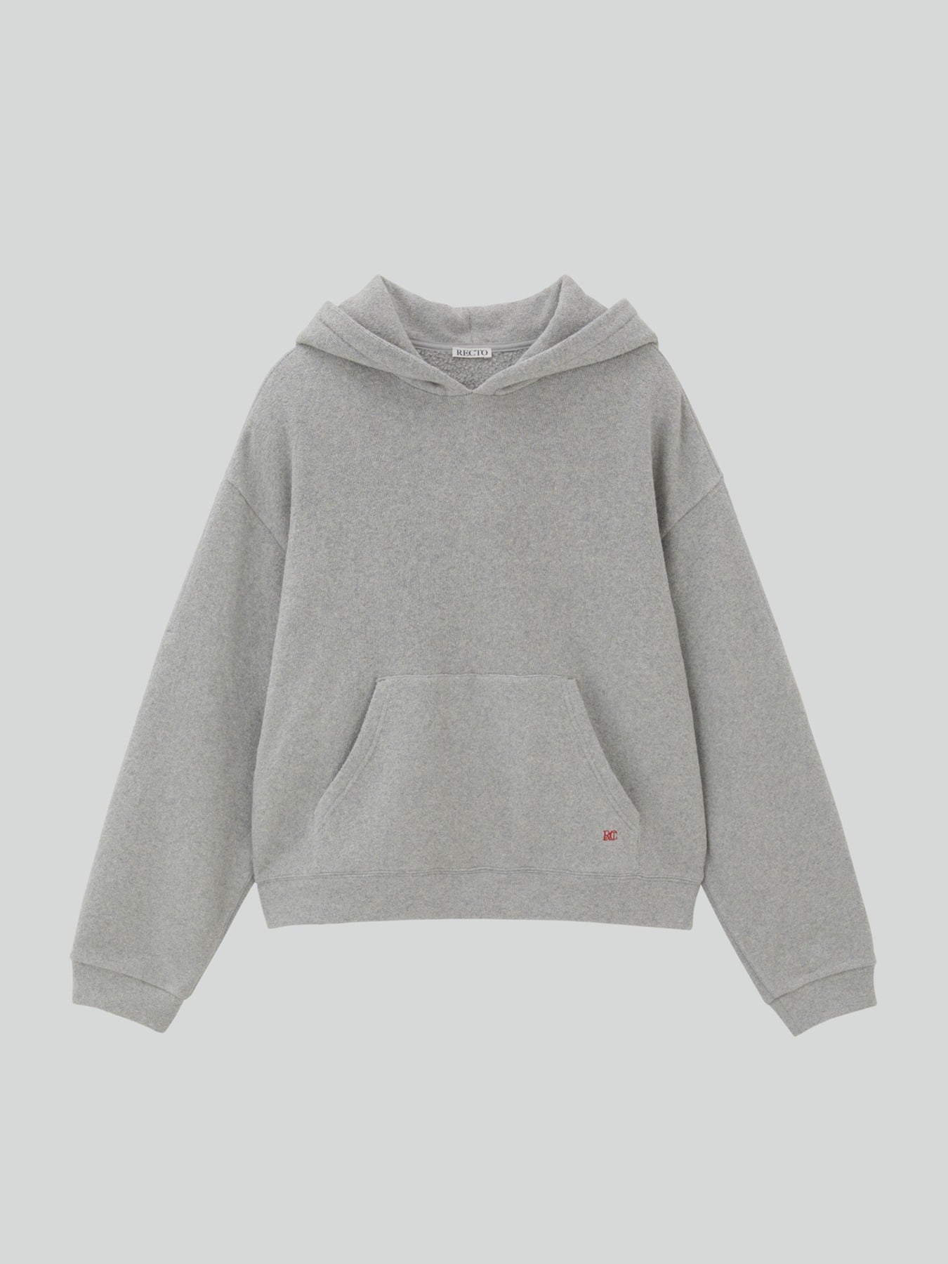 Recto - Mens Rc Embroidered Hoodie (Melange Grey) product image 1 | TRAB K-Fashion Australia