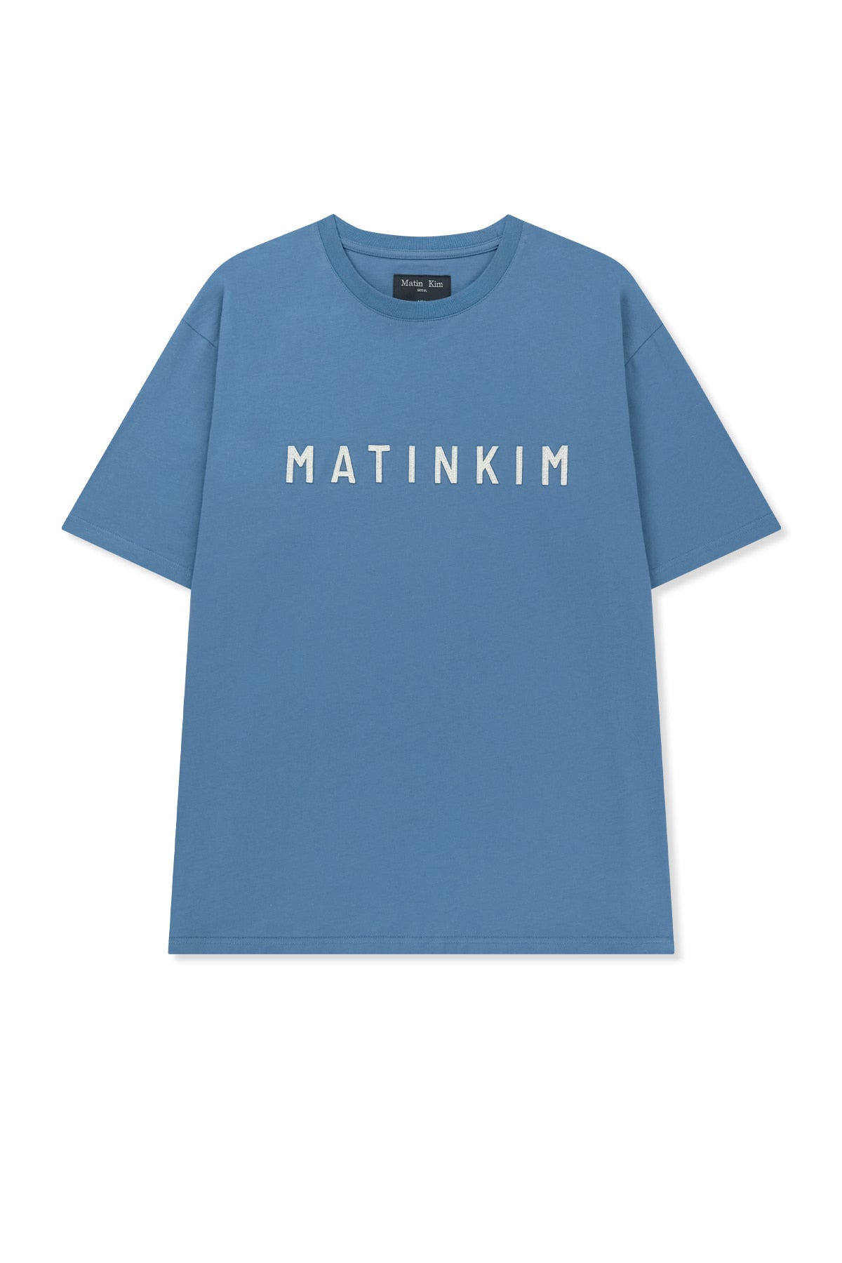 Matin Kim - Applique Felt Logo Top (Blue) product image 2 | TRAB K-Fashion Australia