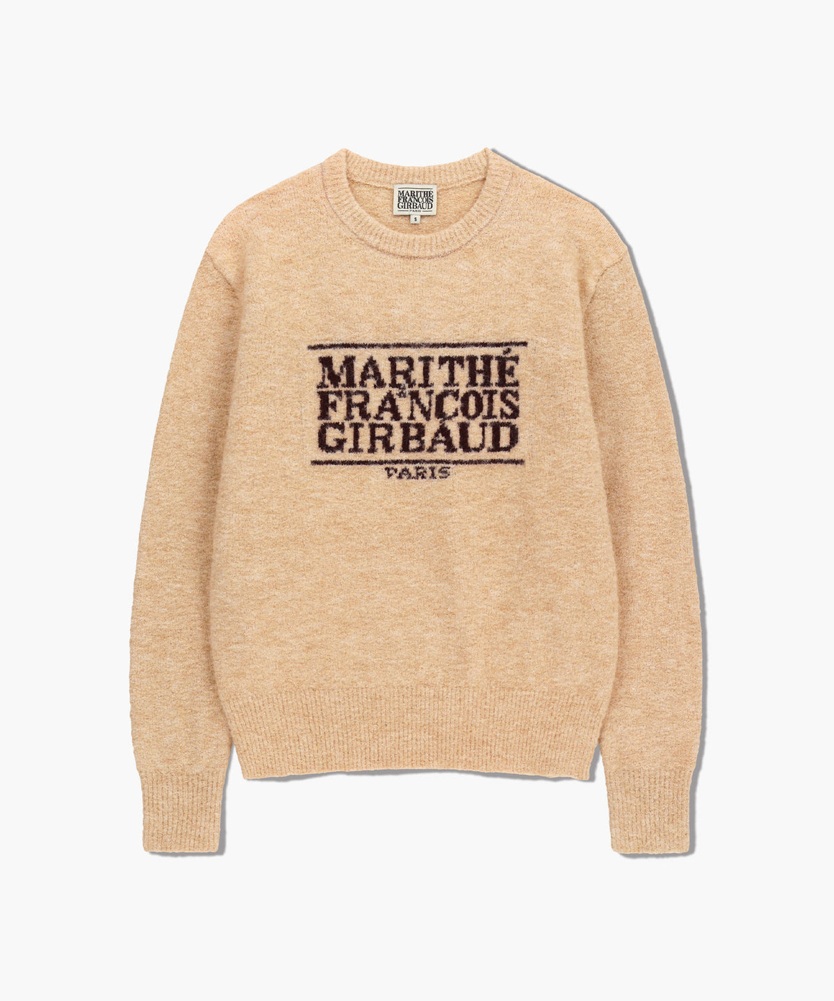 Marithe & Francois Girbaud - Boucle Classic Logo Knit Pullover (Ecru) product image 6 | TRAB K-Fashion Australia