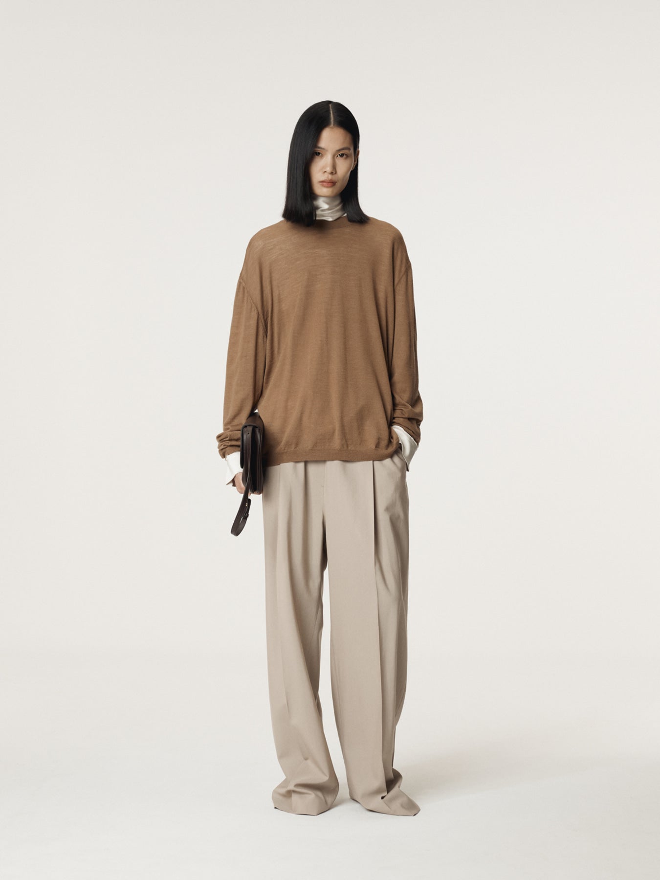 Recto - Back Open Detail Knit Top (Ochre) product image 2 | TRAB K-Fashion Australia