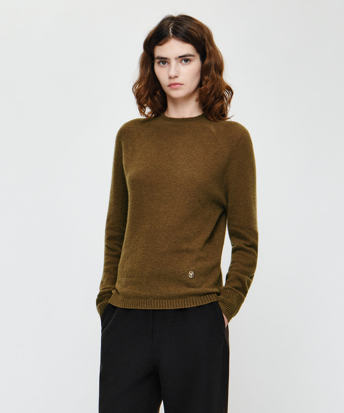 Marithe & Francois Girbaud - Premium Merino Wool Half Neck Knit (Brown) product image 2 | TRAB K-Fashion Australia