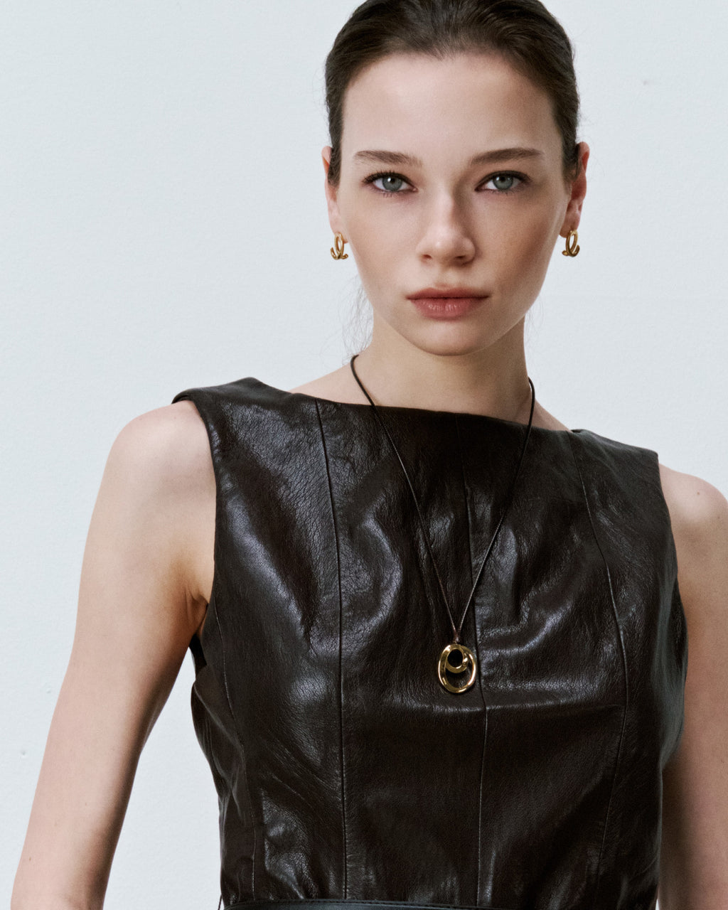 Numbering - Flat Coil Oval Earrings #6116 product image 3 | TRAB K-Fashion Australia