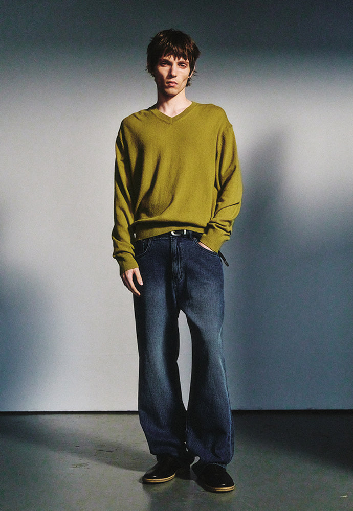 Art if acts - Cashmere V-Neck Knit (Sprout) product image 4 | TRAB K-Fashion Australia