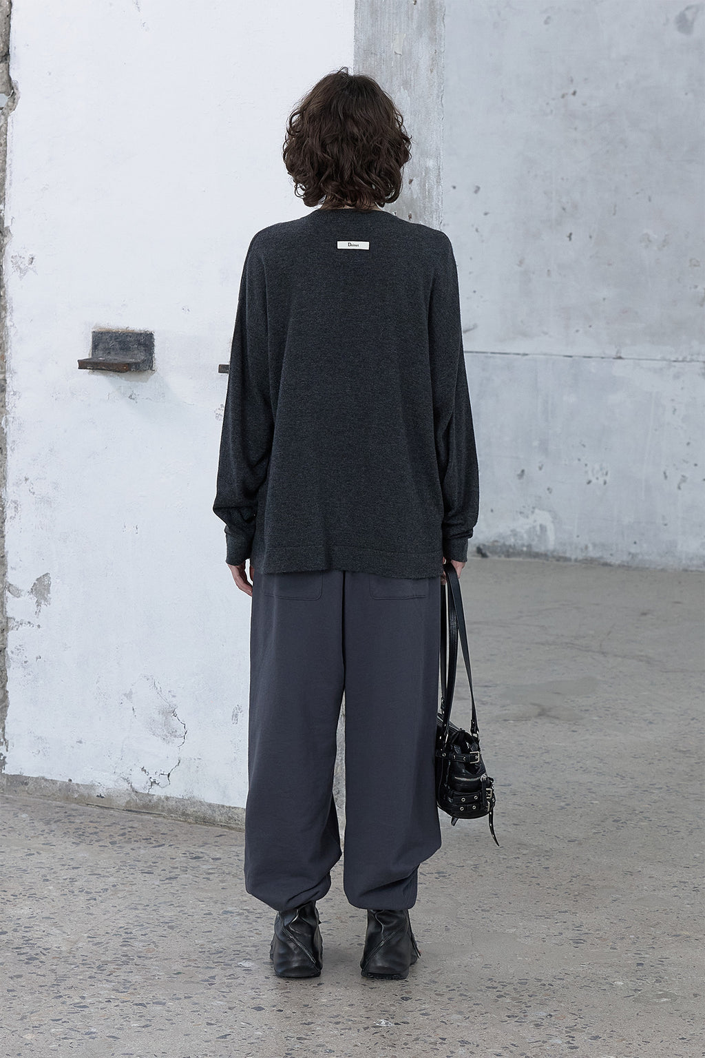 Deinet - Button Up Pullover Knit (Charcoal) product image 3 | TRAB K-Fashion Australia