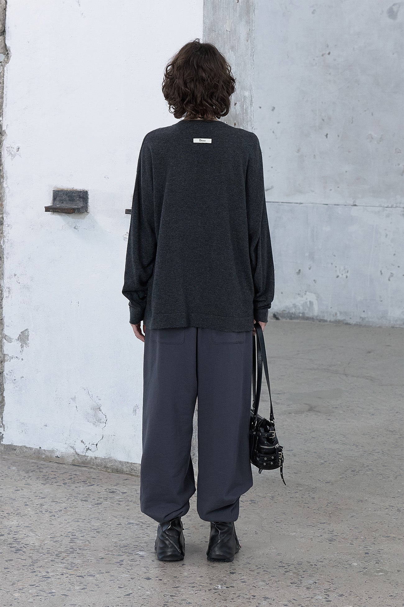 Deinet - Button Up Pullover Knit (Charcoal) product image 3 | TRAB K-Fashion Australia