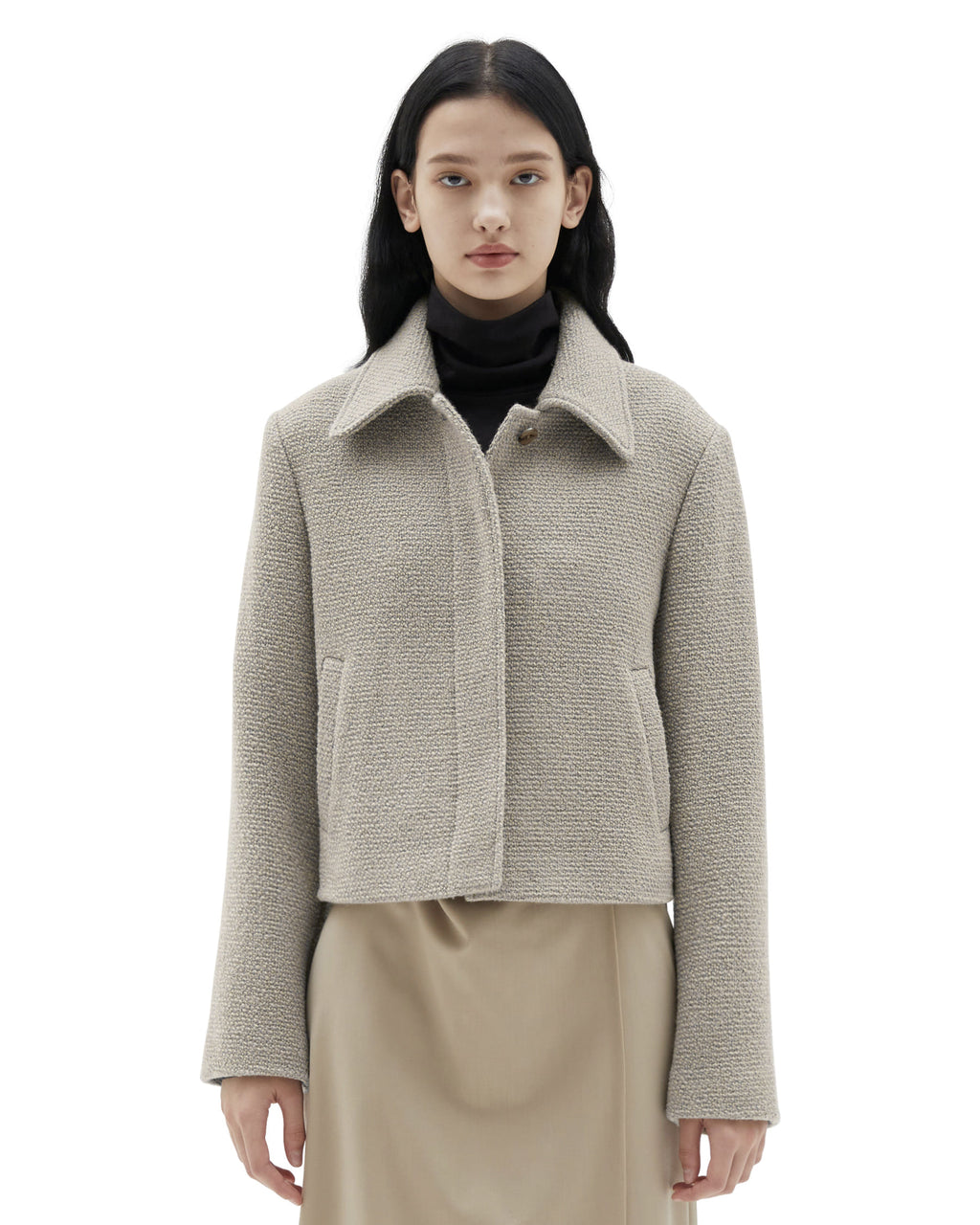 Brownyard - Wool Blend Jacket (Dark Beige) product image 1 | TRAB K-Fashion Australia