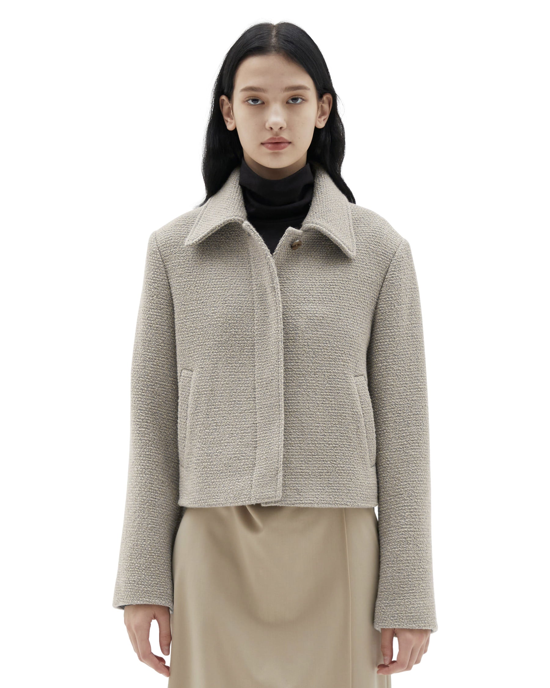 Brownyard - Wool Blend Jacket (Dark Beige) product image 1 | TRAB K-Fashion Australia