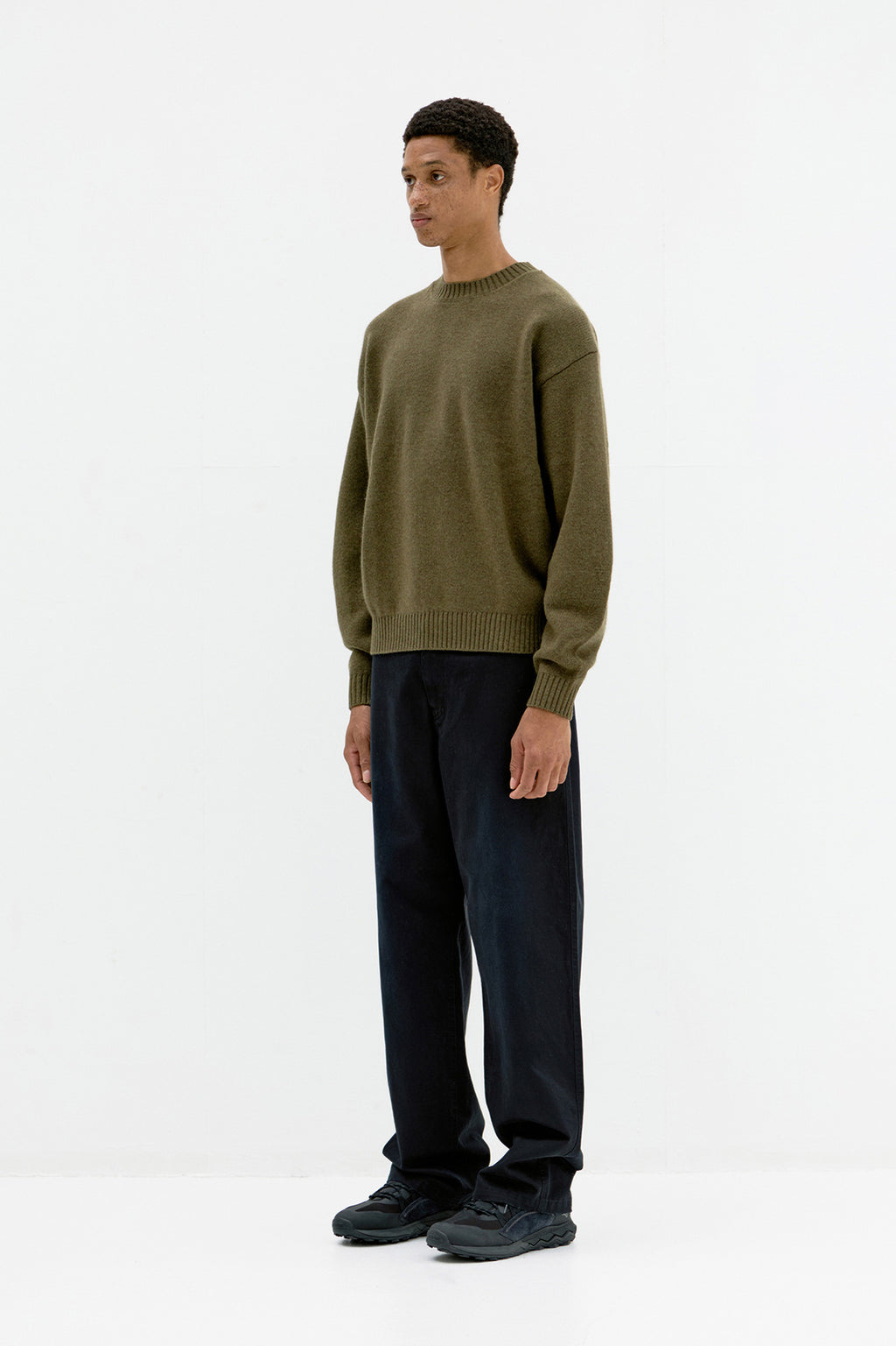 Coor - Damage Brushed Chino Pants (Washed Black) product image 3 | TRAB K-Fashion Australia