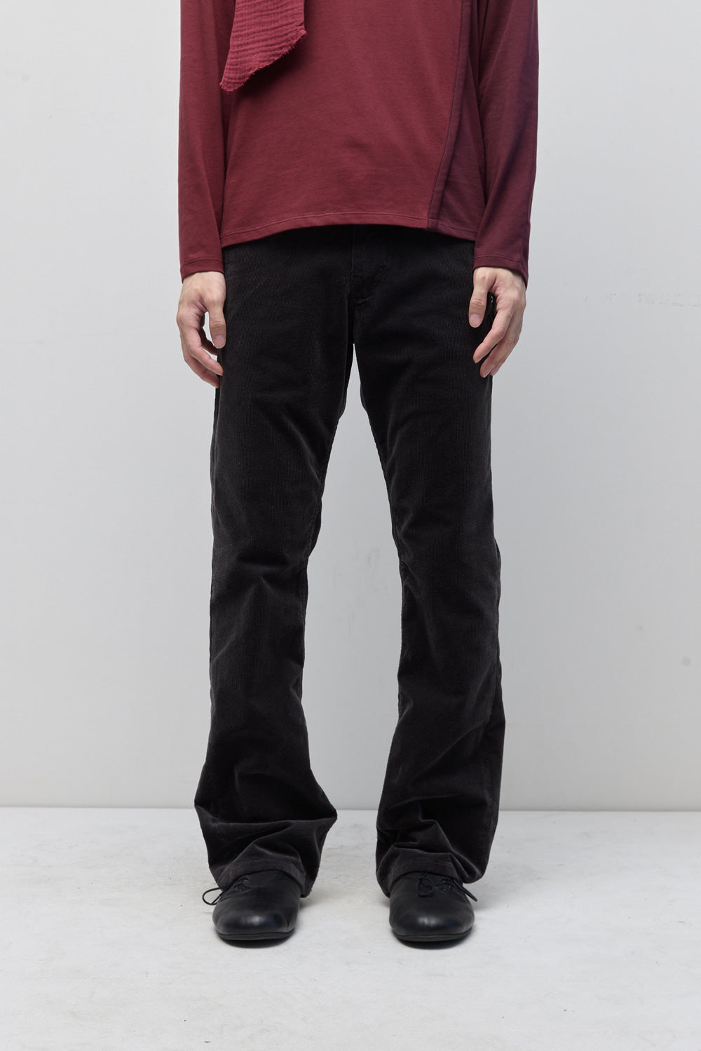Hatchingroom - Flare Pants Corduroy (Washed Purple Charcoal) product image 11 | TRAB K-Fashion Australia