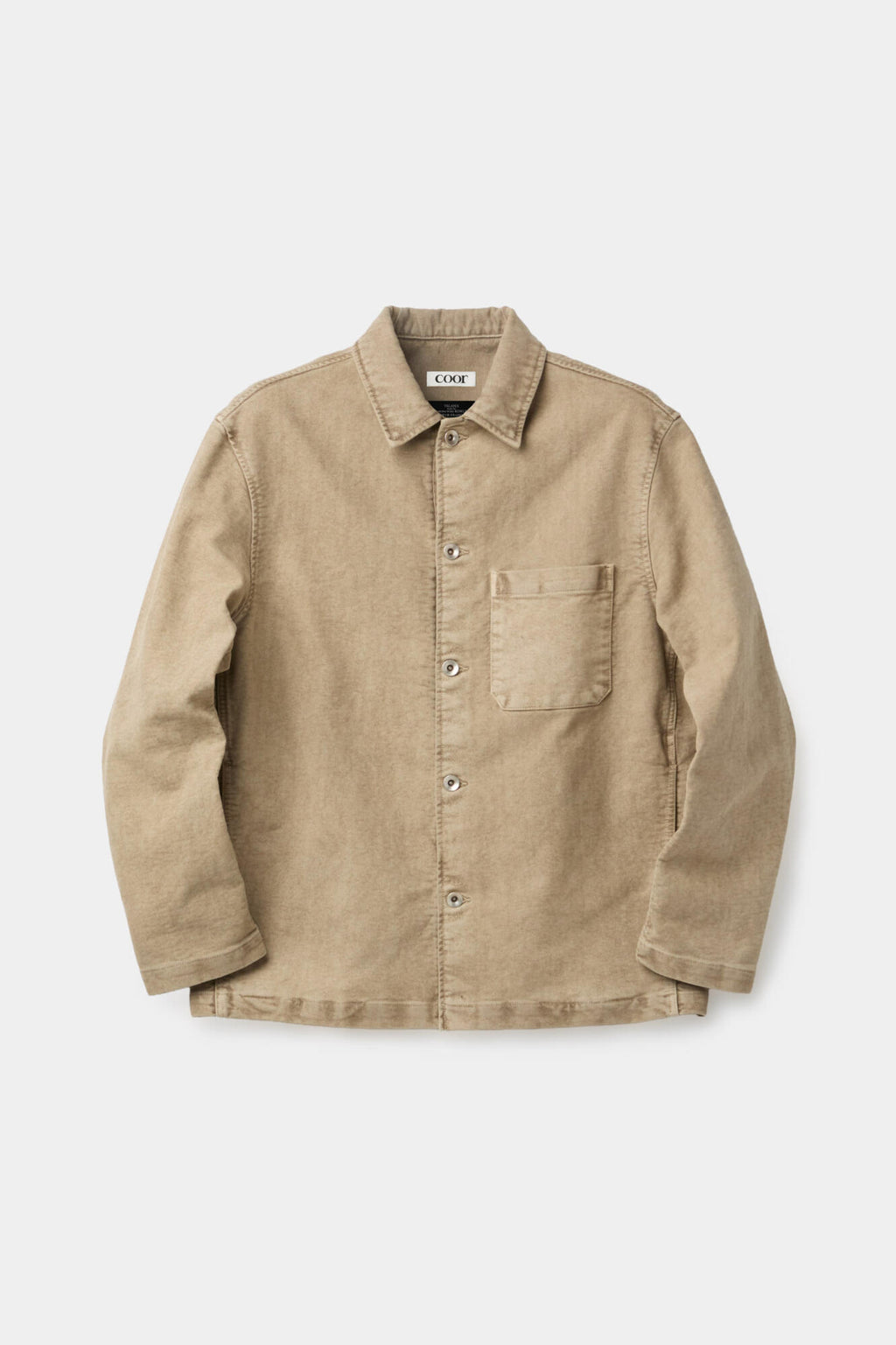 Coor - Garment Dyed Rumberjack Shirt (Beige) product image 1 | TRAB K-Fashion Australia