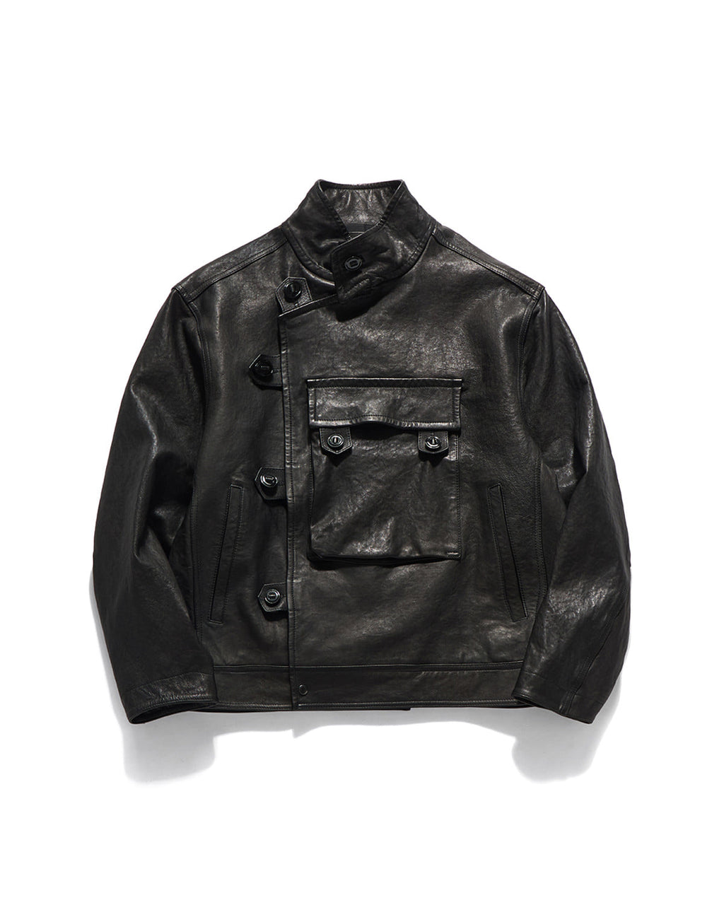 Eastlogue - Motorcycle Leather Jumper (Black) product image 1 | TRAB K-Fashion Australia