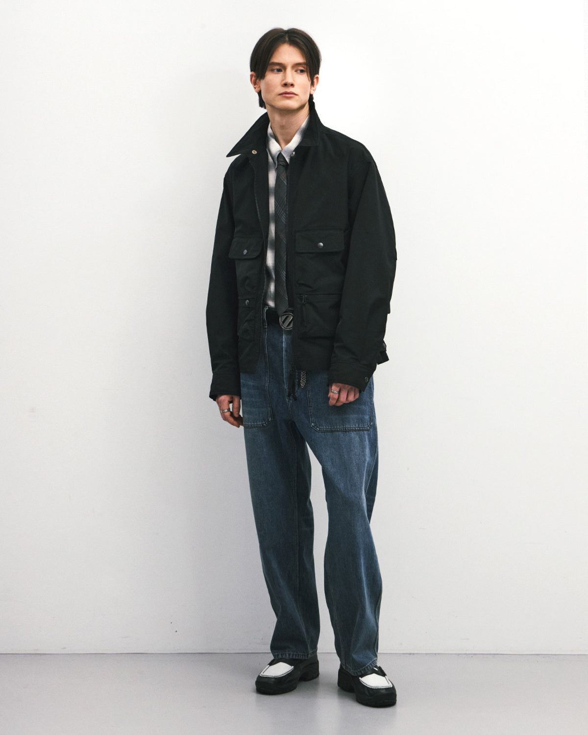 Eastlogue - Wading Shirts Jacket (Black) product image 1 | TRAB K-Fashion Australia