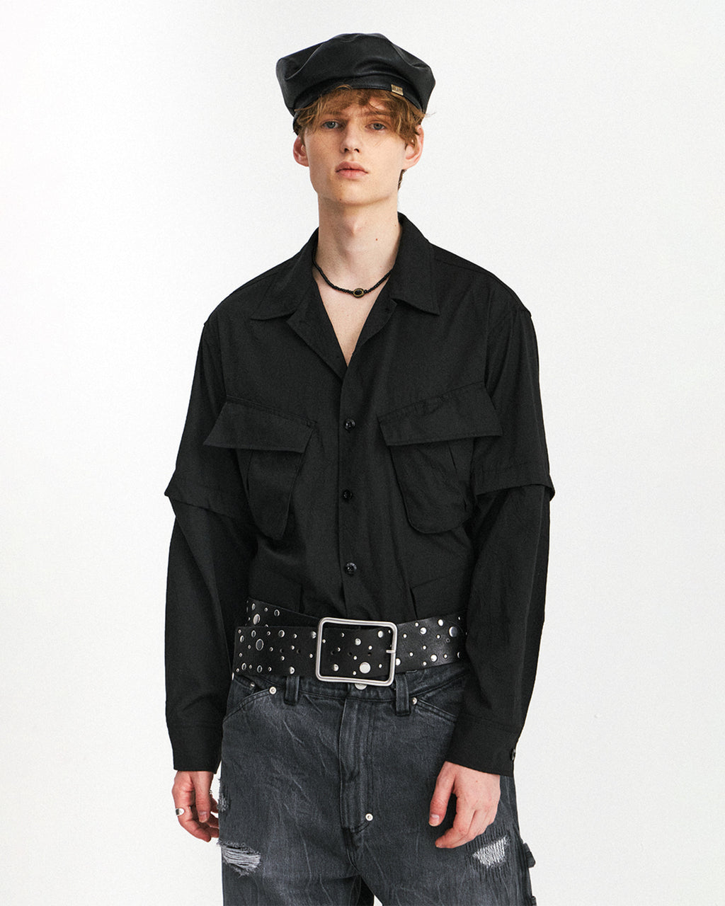 Eastlogue - Jungle Combat Shirts (Crease Black) product image 3 | TRAB K-Fashion Australia