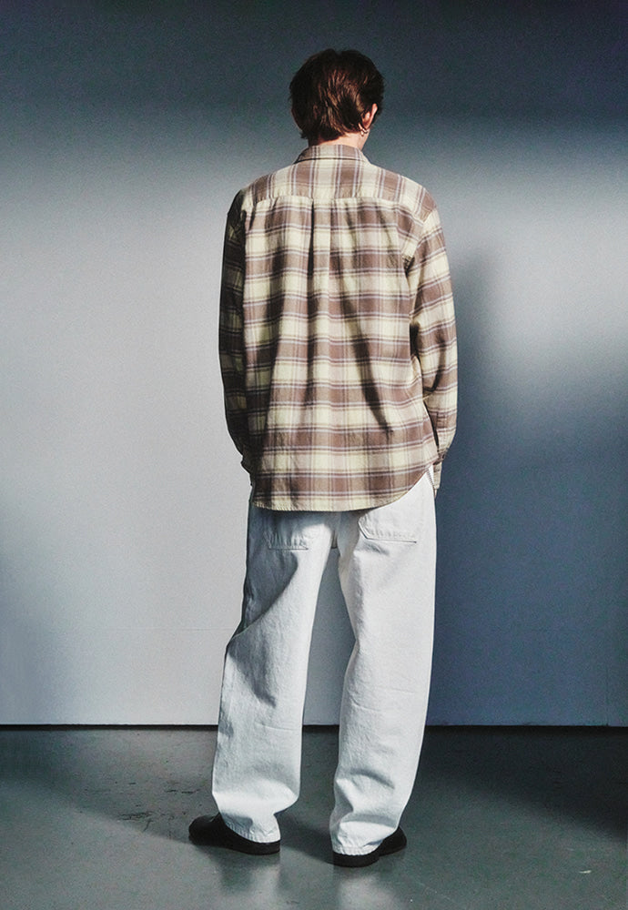 Art if acts - French Flannel Check Shirt (Vanilla Sky) product image 4 | TRAB K-Fashion Australia
