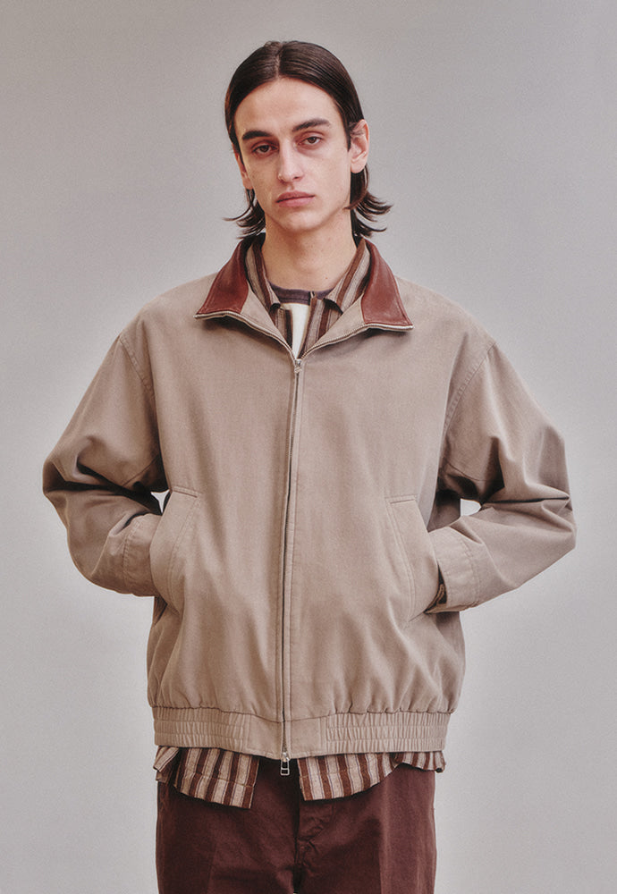 Art if acts - Washed Leather Collar Jacket (Beige) product image 2 | TRAB K-Fashion Australia