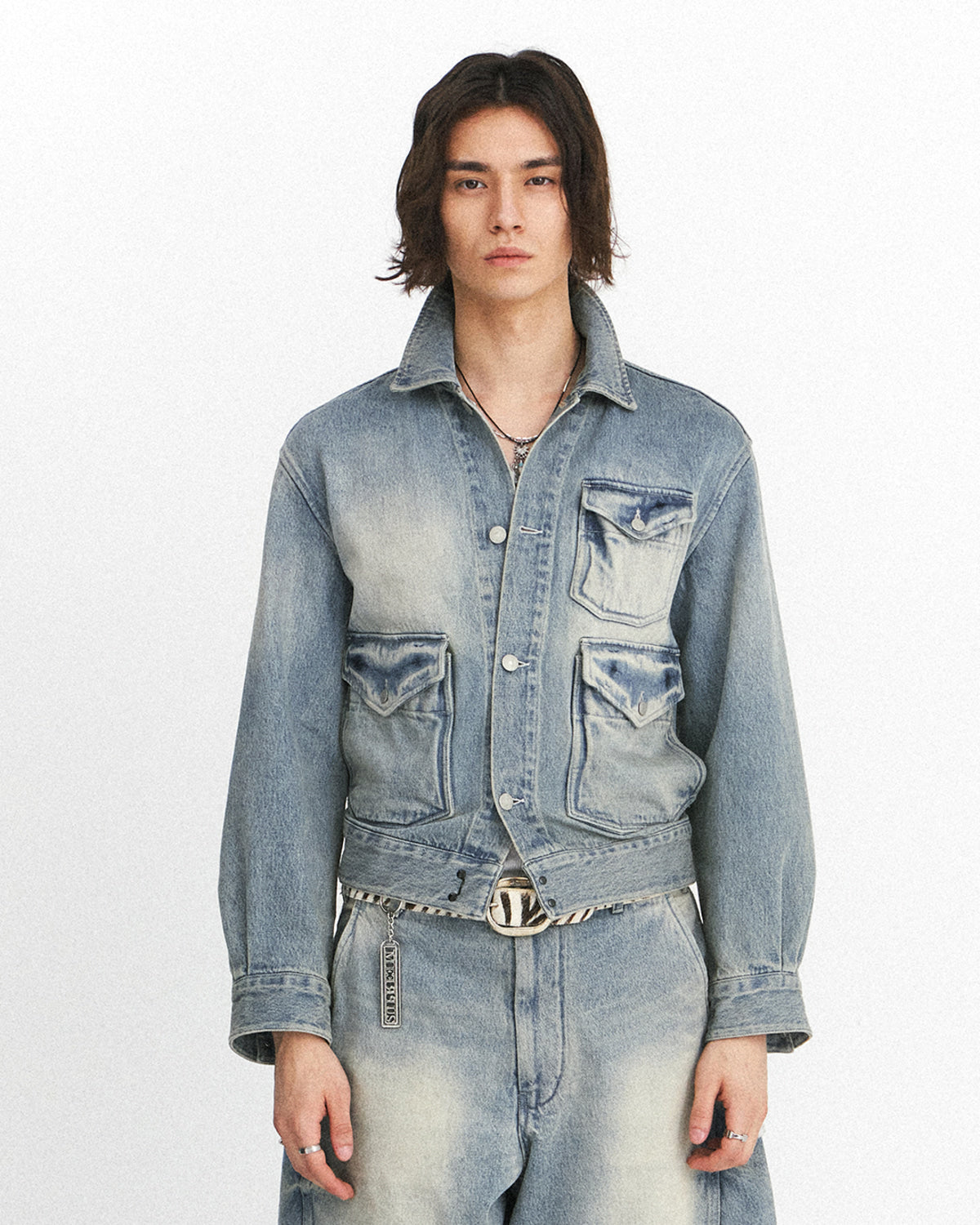 Eastlogue - Trapper Jacket (Light Indigo) product image 2 | TRAB K-Fashion Australia