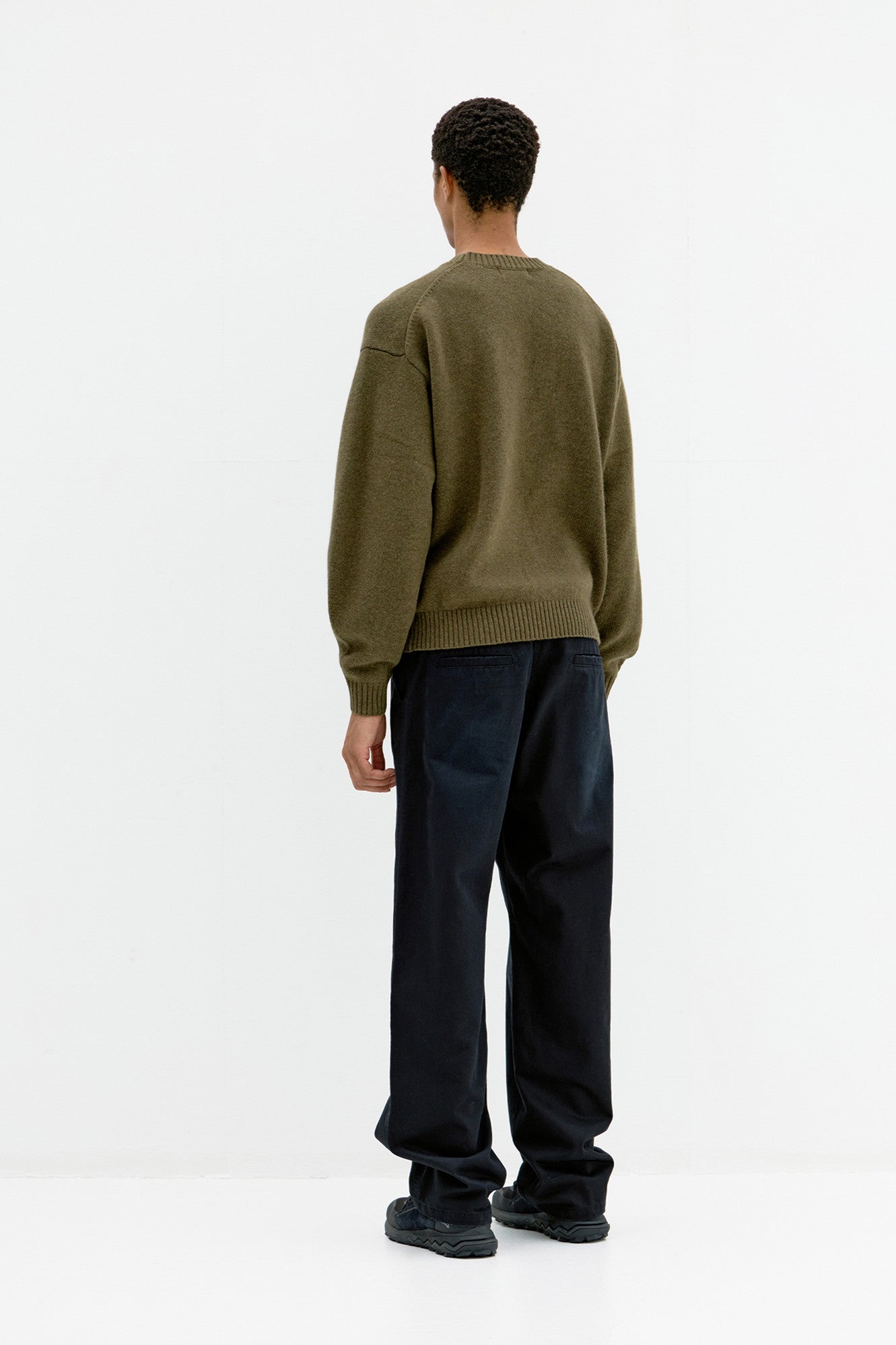 Coor - Damage Brushed Chino Pants (Washed Black) product image 4 | TRAB K-Fashion Australia