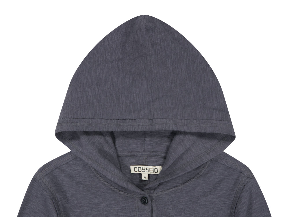 Coyseio - Twofold Button-Up Hoodie (Charcoal) product image 14 | TRAB K-Fashion Australia