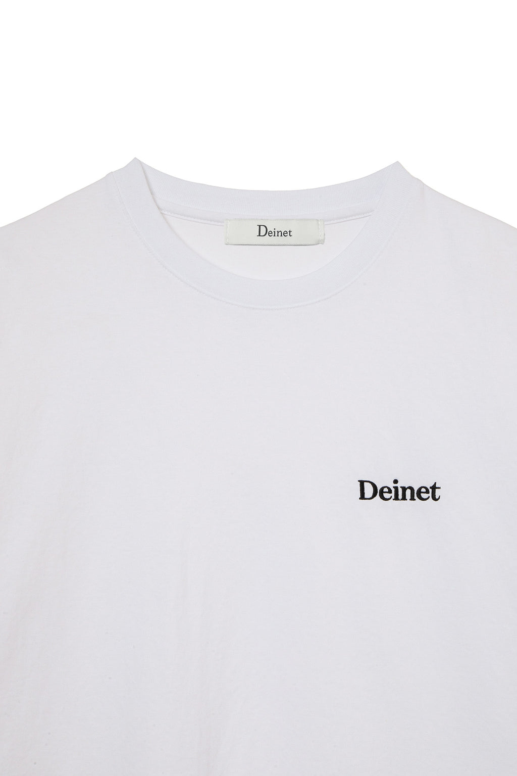 Deinet - Logo Embroidery Oversized T-Shirt (White) product image 3 | TRAB K-Fashion Australia