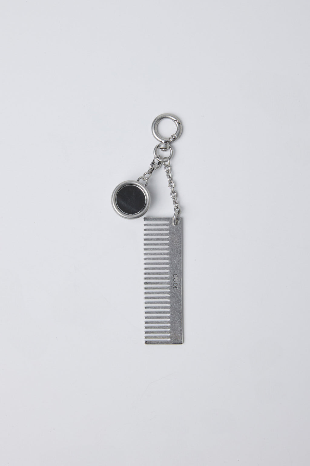 Coor - Metal Comb & Mirror Keyring (Silver) product image 4 | TRAB K-Fashion Australia