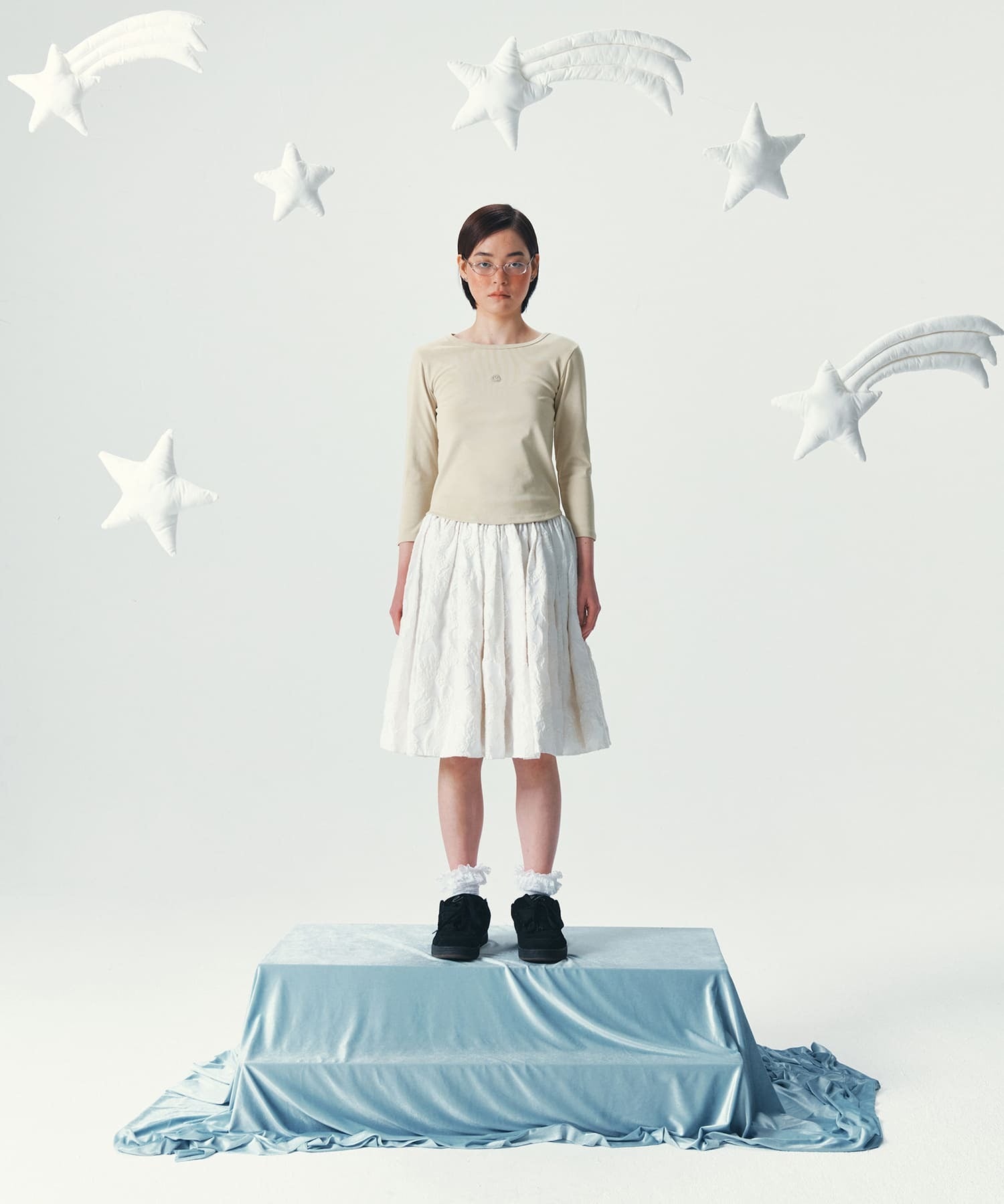 Coyseio - Symbol Logo Capri Sleeves (Sand) product image 1 | TRAB K-Fashion Australia