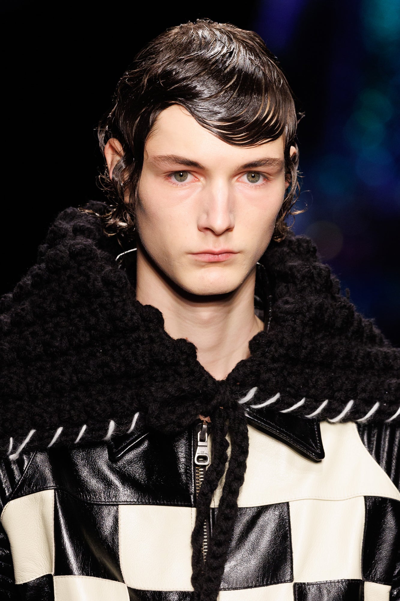 Andersson Bell - Chunky Wool-Blend Hand Knitted Scarf (Black) product image 4 | TRAB K-Fashion Australia