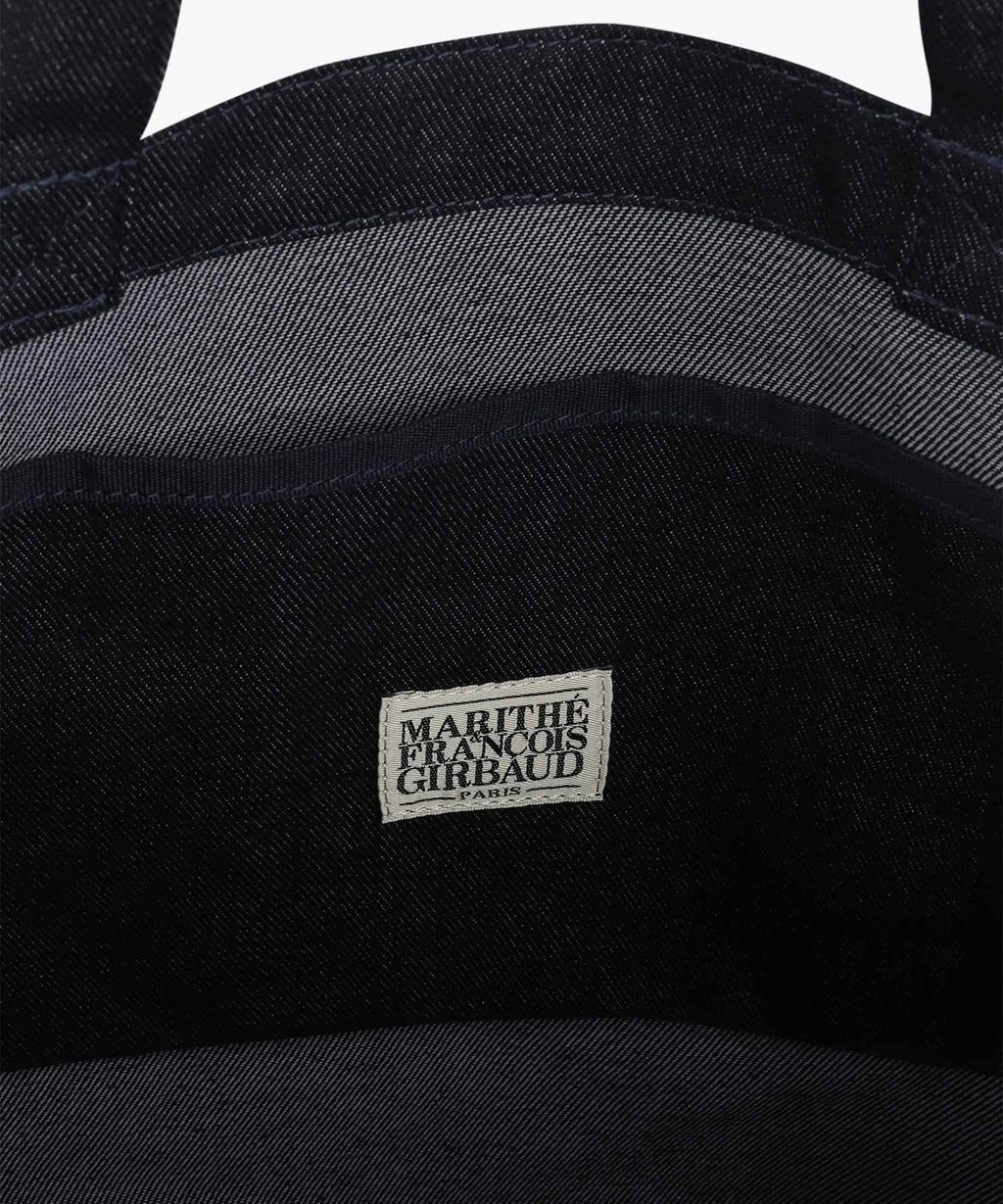 Marithe & Francois Girbaud - Drawing Classic Logo Denim Eco Bag (Dark Blue) product image 4 | TRAB K-Fashion Australia
