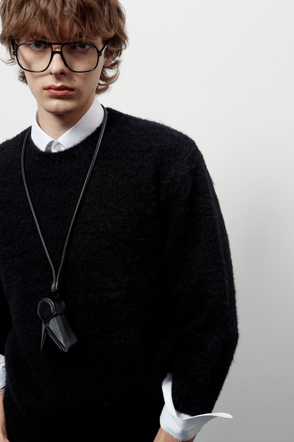Stu - Boucle Quarter Sleeve Knit (Black) product image 8 | TRAB K-Fashion Australia