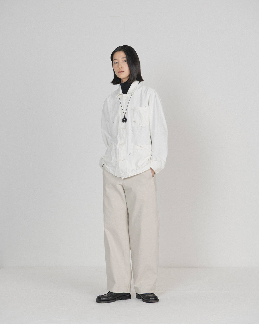 Brownyard - French Work Jacket (Ivory) product image 1 | TRAB K-Fashion Australia
