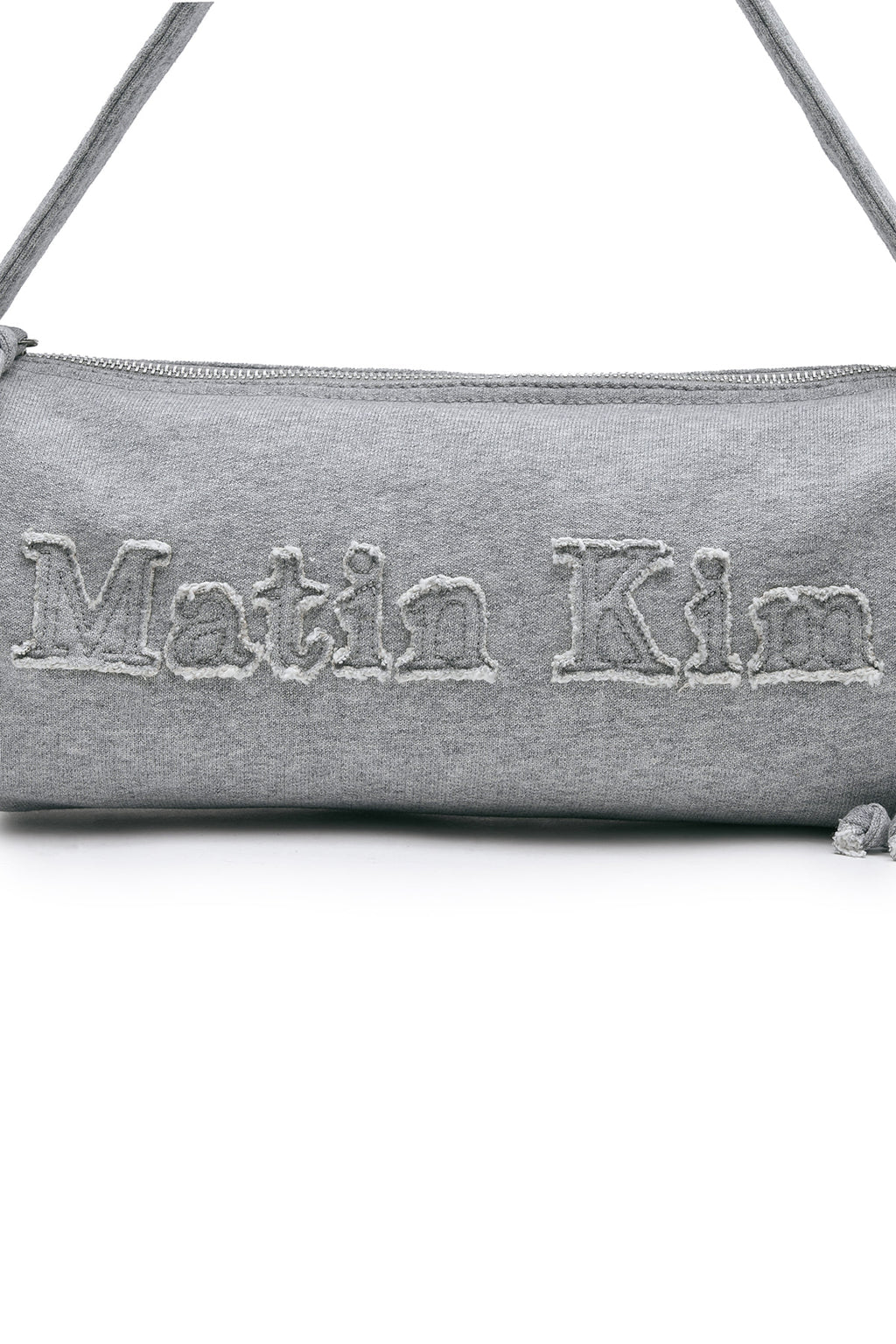 Matin Kim - Applique Logo Jersey Duffle Bag (Grey) product image 4 | TRAB K-Fashion Australia