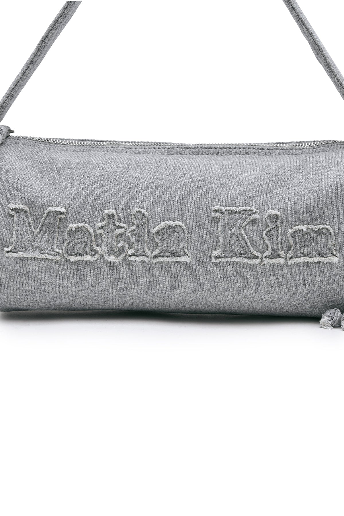 Matin Kim - Applique Logo Jersey Duffle Bag (Grey) product image 4 | TRAB K-Fashion Australia