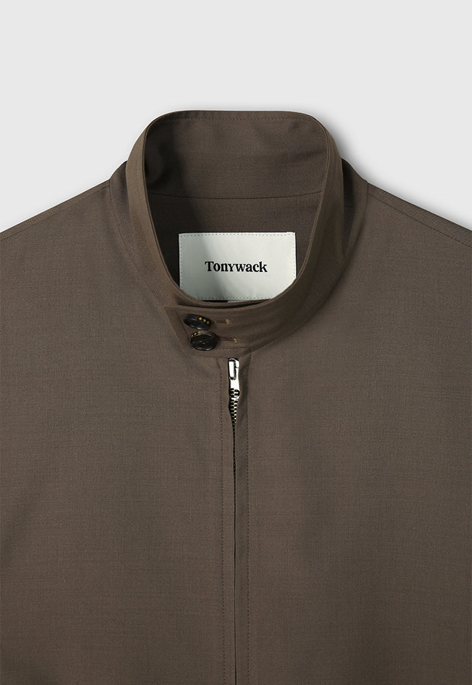 Tonywack - Tropical Wool Harrington Jacket (Dark Olive) product image 10 | TRAB K-Fashion Australia
