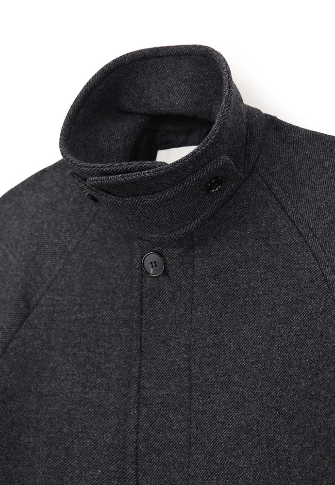 Tonywack - Brushed Wool Mac Over Coat (Twill Grey) product image 12 | TRAB K-Fashion Australia