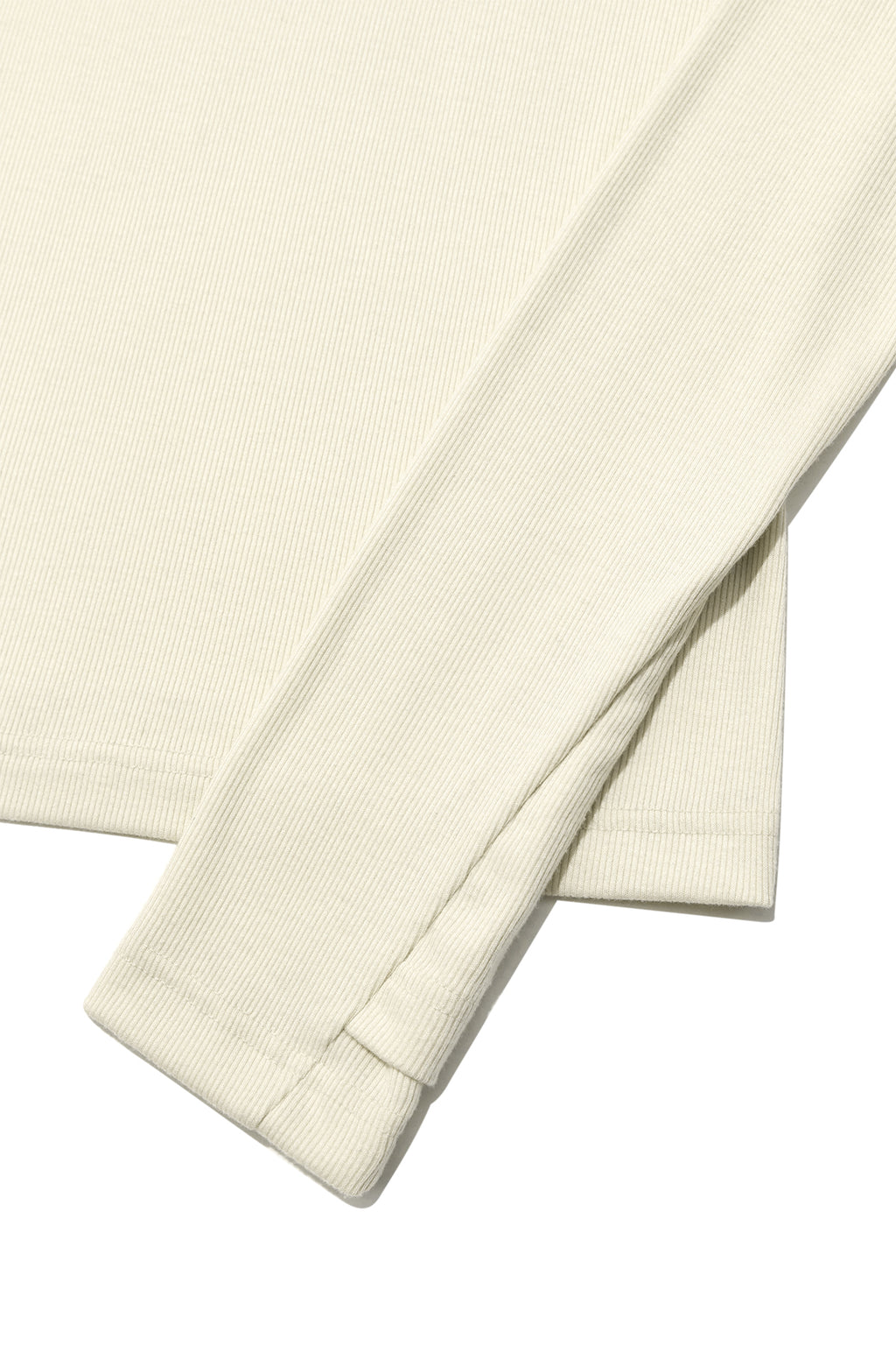 Matin Kim - Finger Hole Logo Printing Top (Light Beige) product image 4 | TRAB K-Fashion Australia