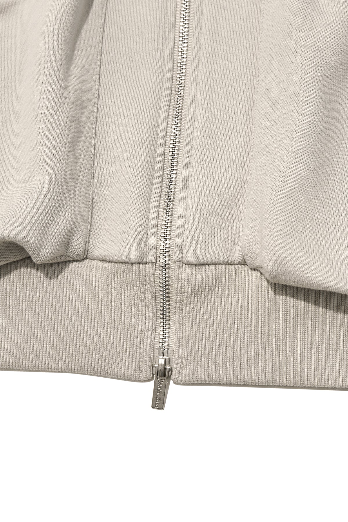 Matin Kim - Volume Pocket Hoody Zip Up (Pale Beige) product image 3 | TRAB K-Fashion Australia