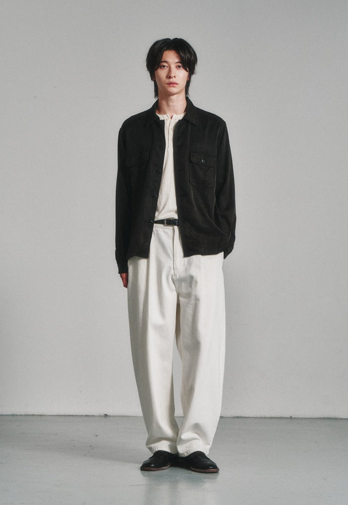 Art if acts - Tencel US Army Shirt (Faded Black) product image 1 | TRAB K-Fashion Australia