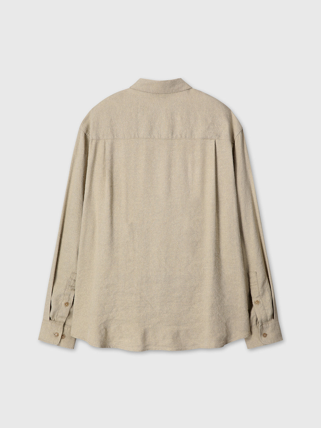 Tonywack - Brushed Silk Linen Utility Shirt (Sand) product image 10 | TRAB K-Fashion Australia