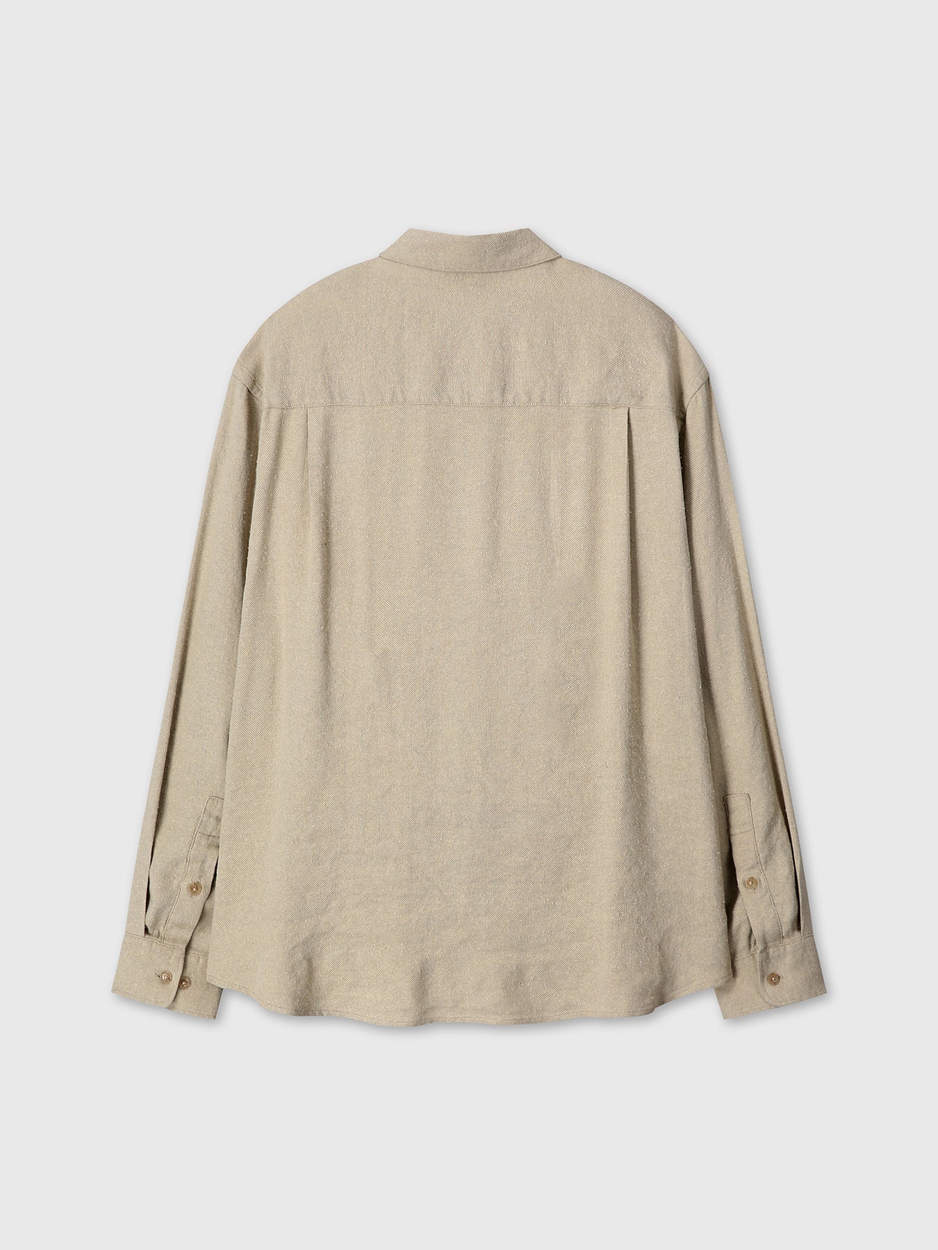 Tonywack - Brushed Silk Linen Utility Shirt (Sand) product image 10 | TRAB K-Fashion Australia
