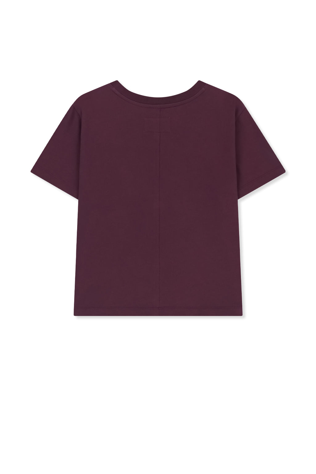 Matin Kim - Diagonal Cut Logo Crop Top (Purple) product image 2 | TRAB K-Fashion Australia