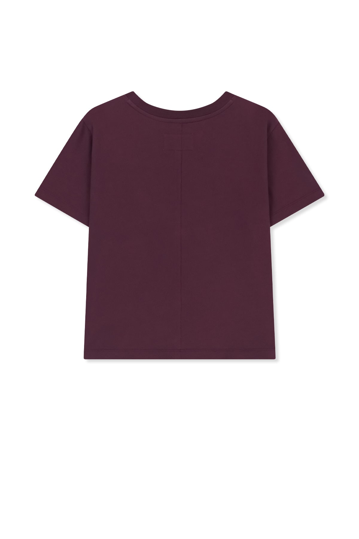Matin Kim - Diagonal Cut Logo Crop Top (Purple) product image 2 | TRAB K-Fashion Australia
